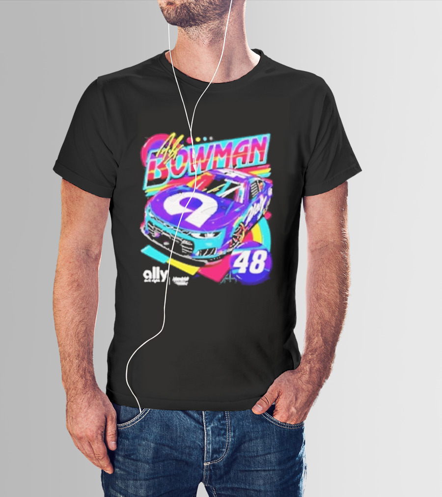 Alex Bowman 48 Ally Hendrick Motorsports Racing Car T-Shirt