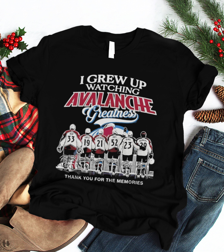 I Grew Up Ing Avalanche Greatness Thank You For The Memories 2026 T-Shirt