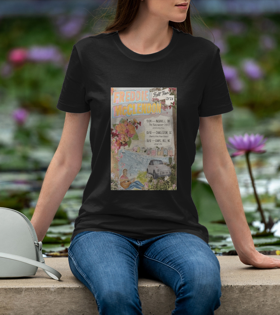 Freddie McClendon Fall Tour 2026 Nashville The Basement Concert T-Shirt