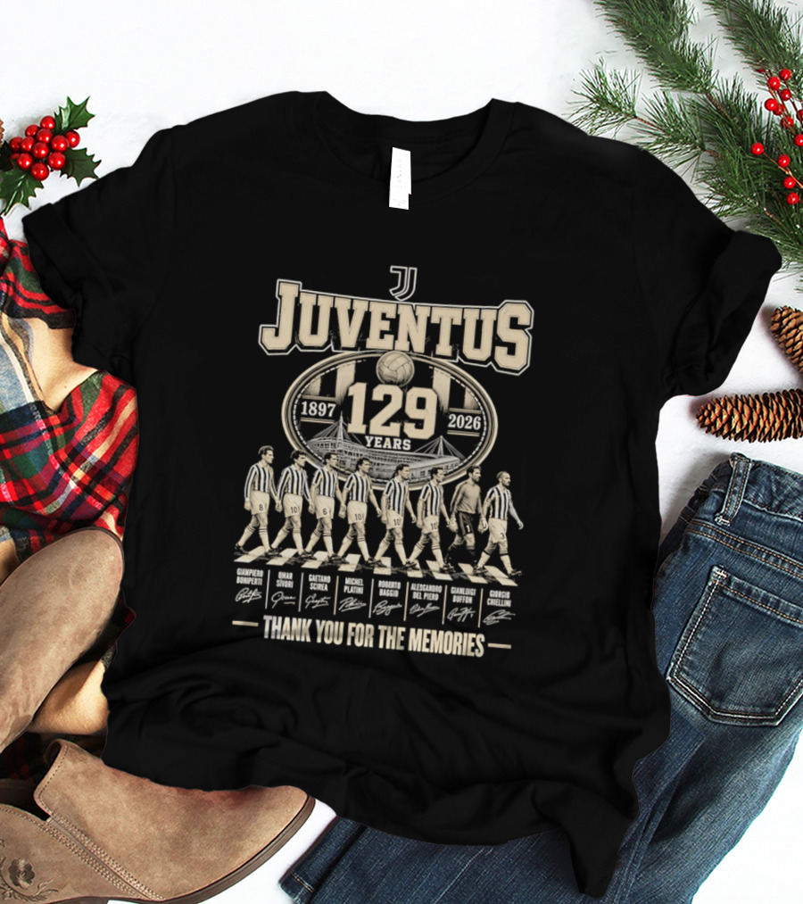 Juventus 129 Years 1897 2026 Thank You For The Memories T-Shirt