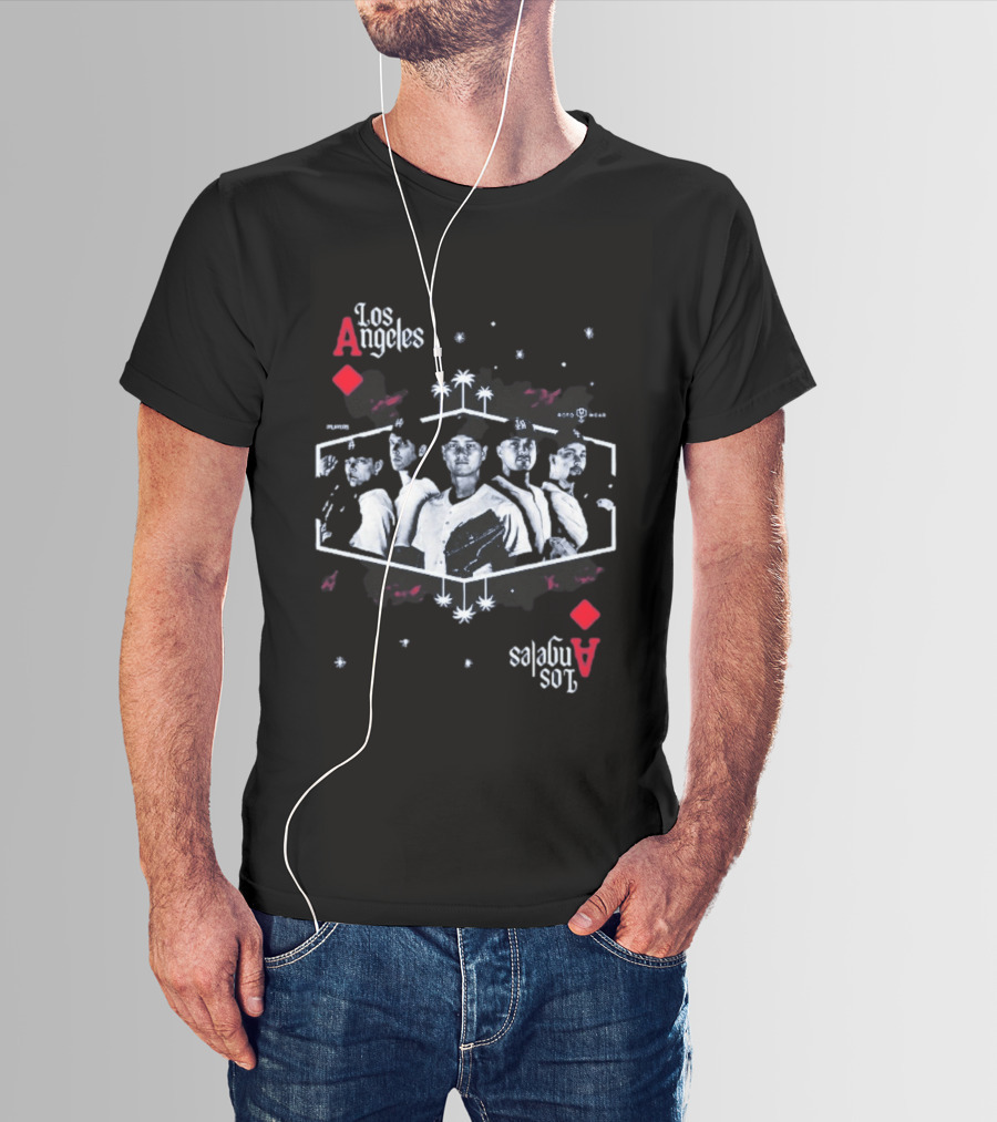 Los Angeles Aces Kike Hernandez Baseball Team Player Lineup T-Shirt