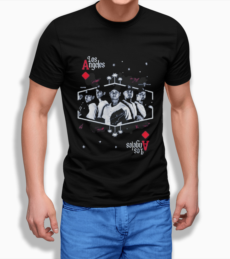 Los Angeles Aces Kike Hernandez Baseball Team Player Lineup T-Shirt
