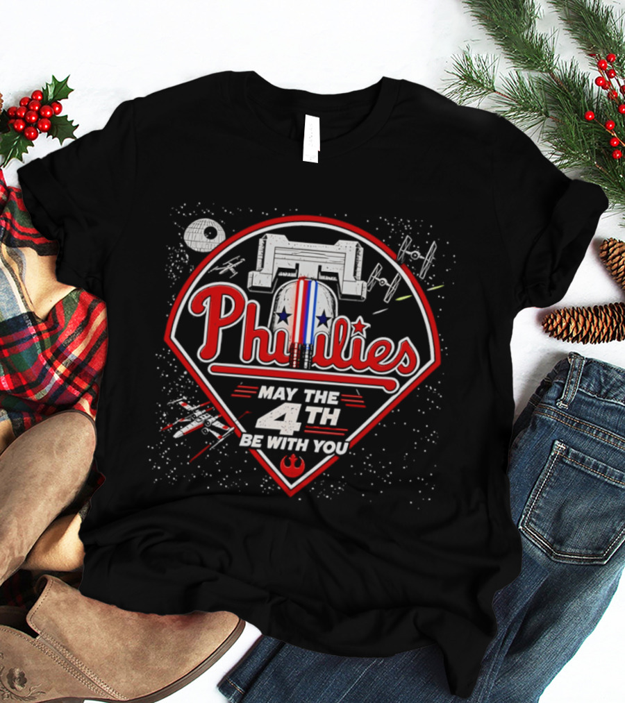 Phillies May The 4th Be With You MLB Star Wars Celebration T-Shirt