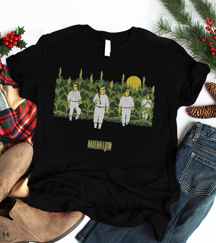 Phillies Vs Twins Field Of Dreams Baseballism Cornfield Players Sun T-Shirt