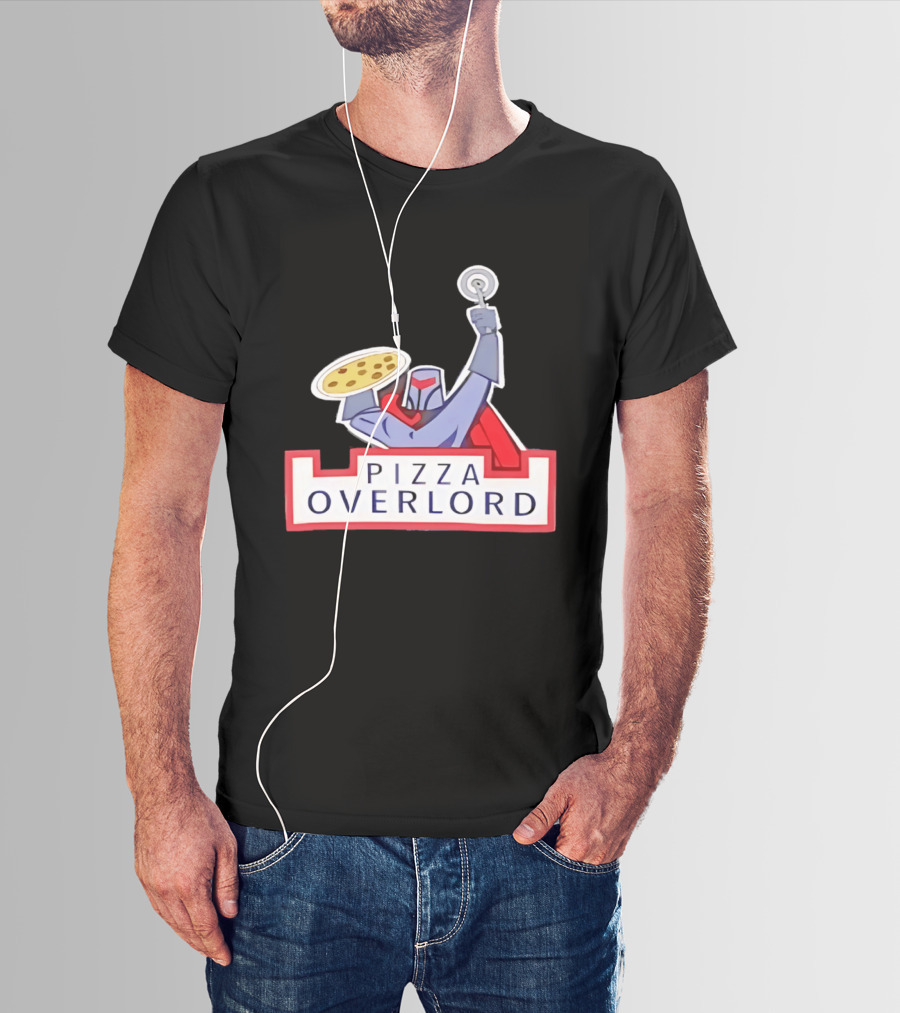 Pizza Overlord Knight With Pizza Slice And Cutter T-Shirt