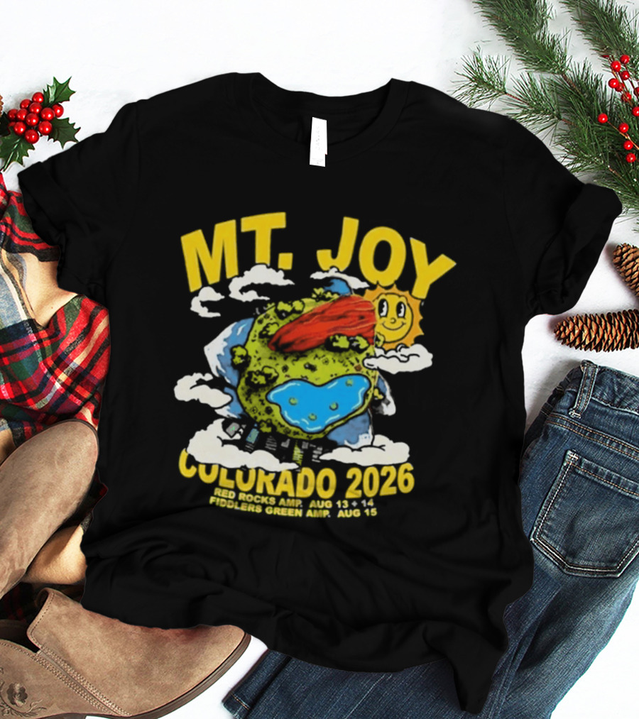 MT. Joy Colorado 2026 Red Rocks Amphitheatre August 13 Fiddler's Green August 15 T-Shirt