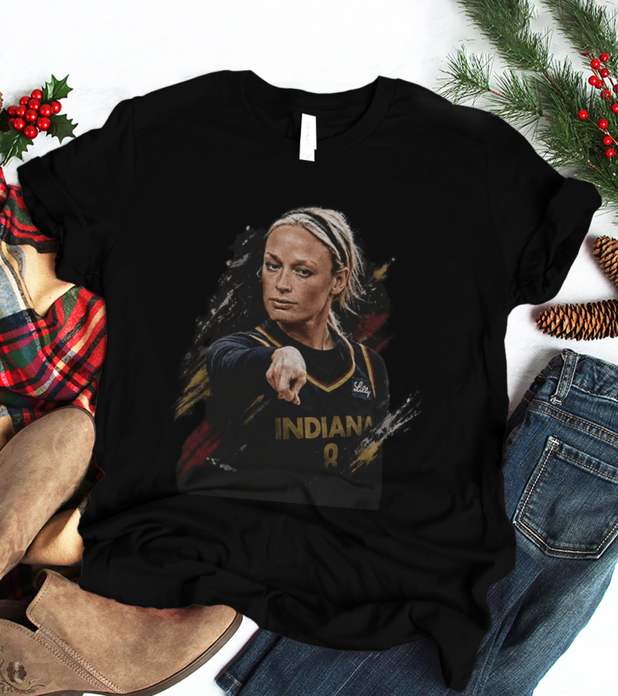 Indiana Basketball Sophie Cunningham Pointing Gesture 8 Jersey T-Shirt