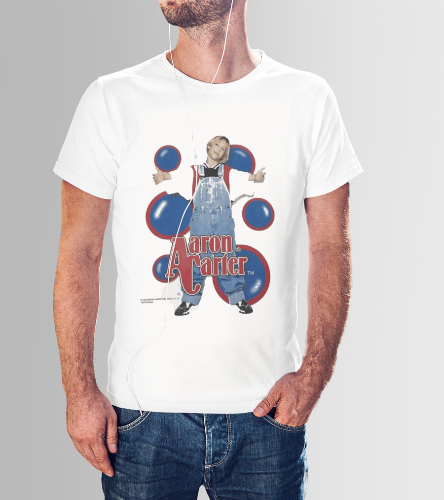 Aaron Carter 90s Overalls Style Pop Music Nostalgia T-Shirt