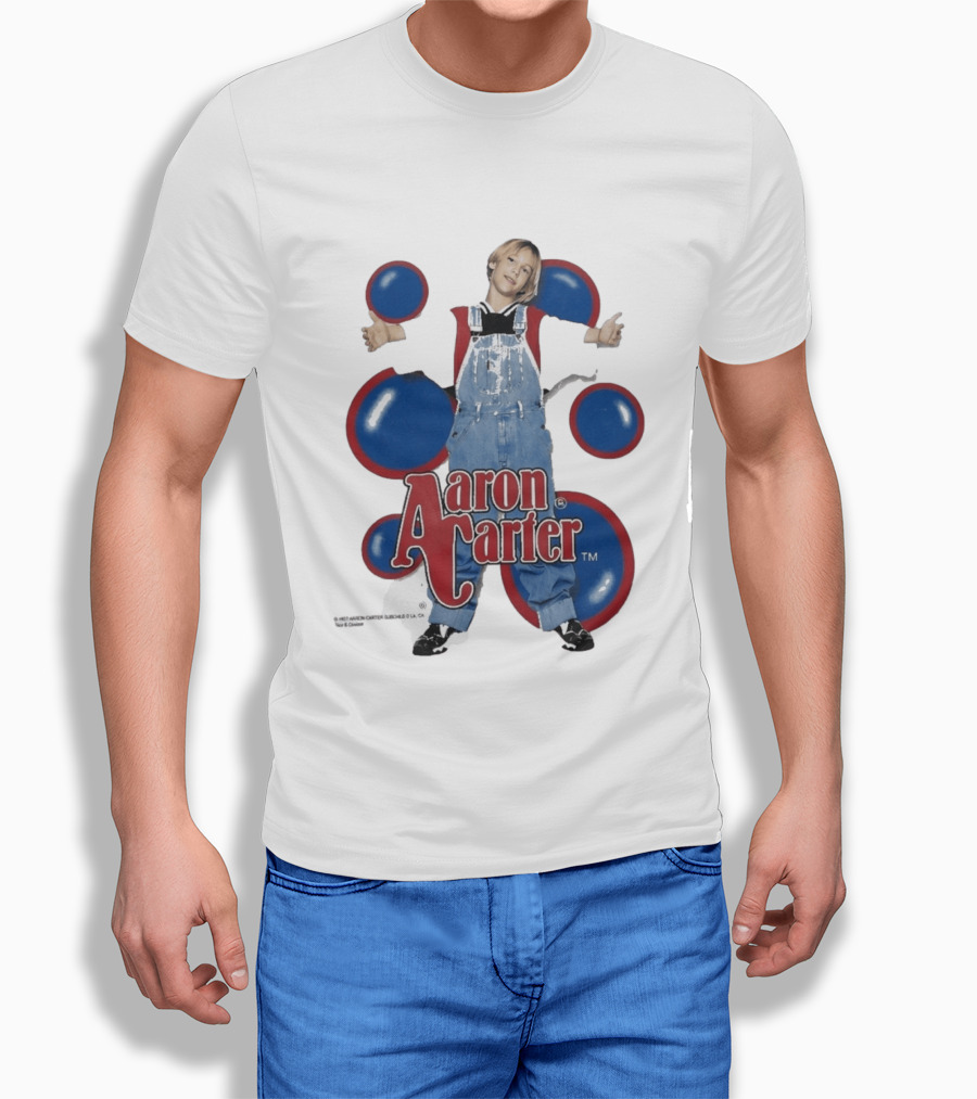 Aaron Carter 90s Overalls Style Pop Music Nostalgia T-Shirt