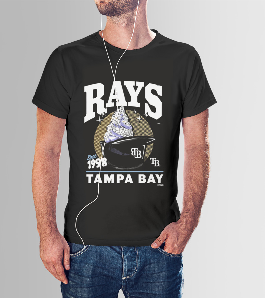 Rays Tampa Bay Since 1998 Ice Cream 2026 TB Cup T-Shirt