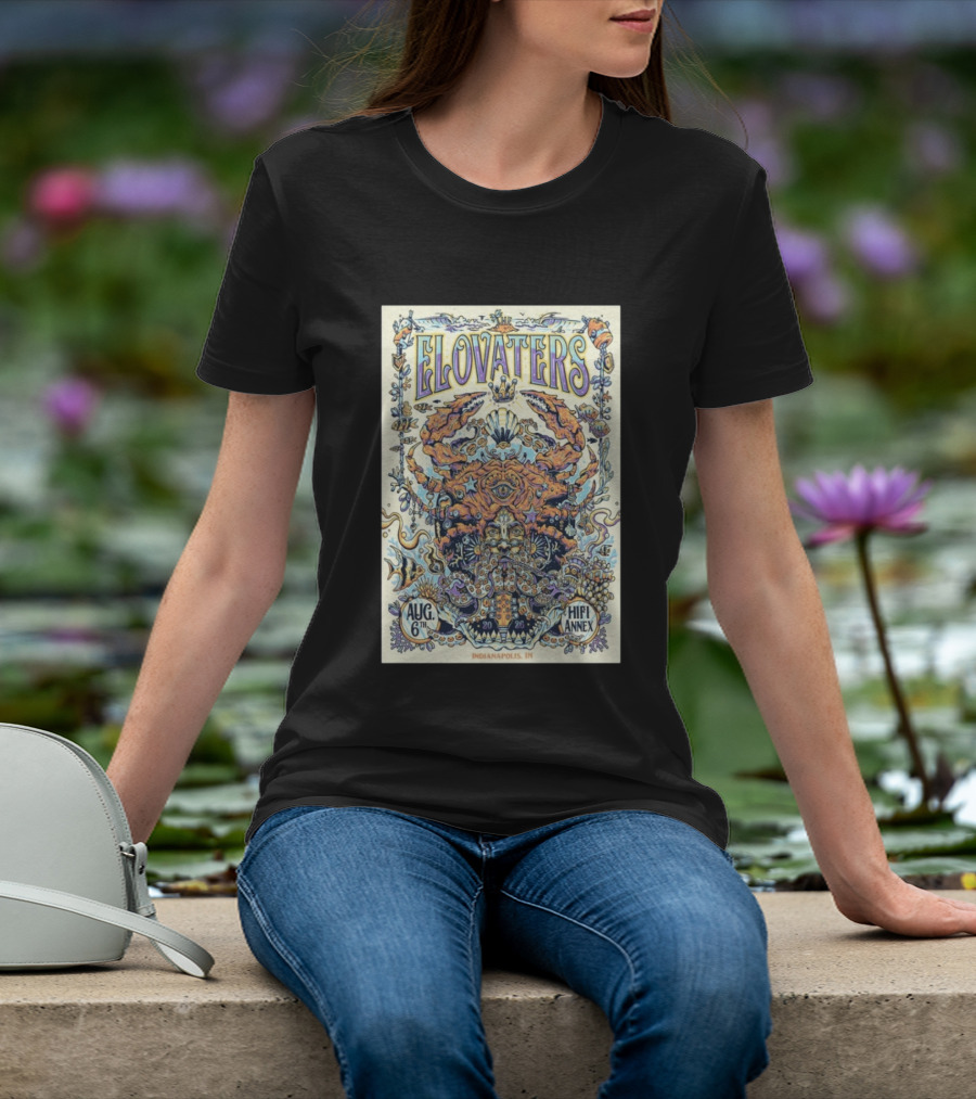 The Elovaters Aug 6 2026 Indianapolis IN Hifi Annex Tour T-Shirt