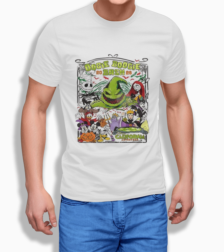 Oogie Boogie Bash 2026 Disney California Adventure Halloween Characters T-Shirt