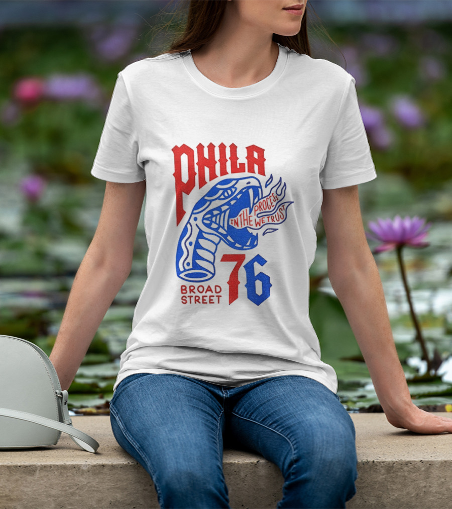 Phila 76 Broad Street In The Process We Trust Serpent T-Shirt