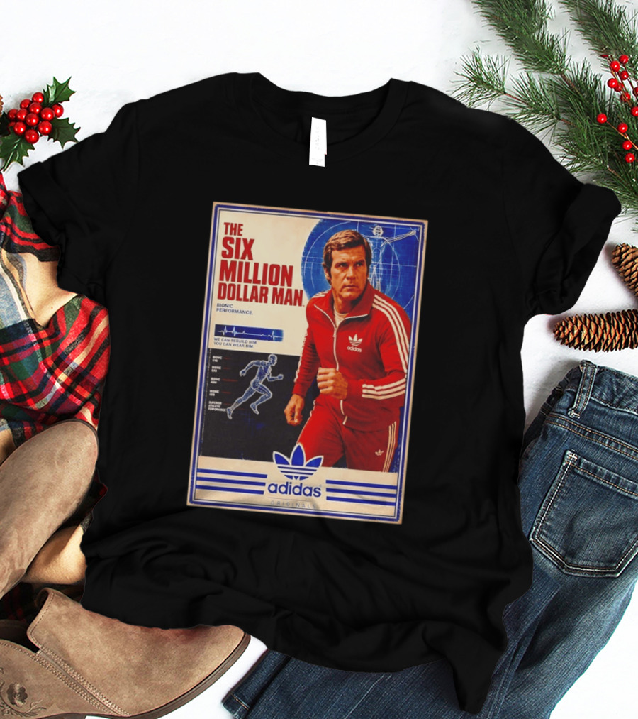 The Six Million Dollar Man Adidas Bionic Performance Originals T-Shirt