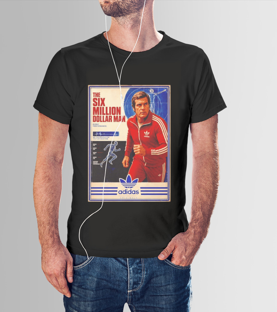 The Six Million Dollar Man Adidas Bionic Performance Originals T-Shirt