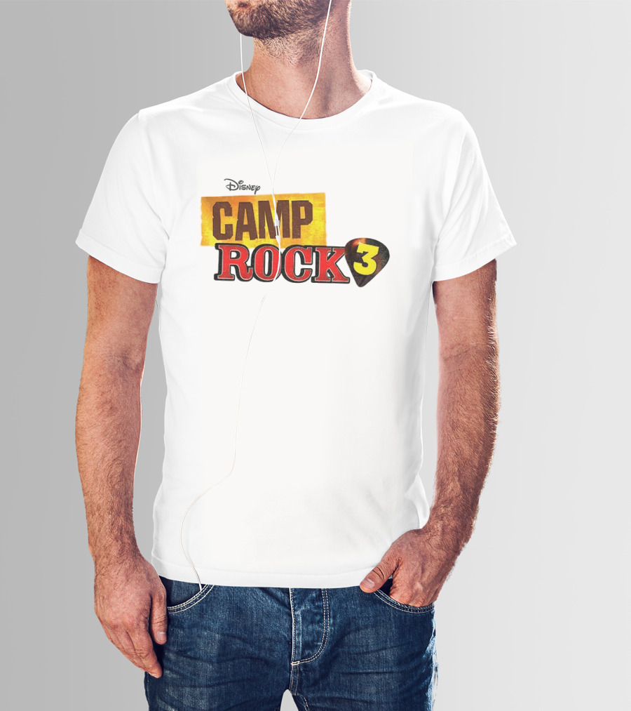 Disney Camp Rock 3 Logo And Guitar Pick T-Shirt