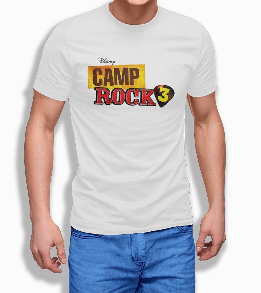 Disney Camp Rock 3 Logo And Guitar Pick T-Shirt