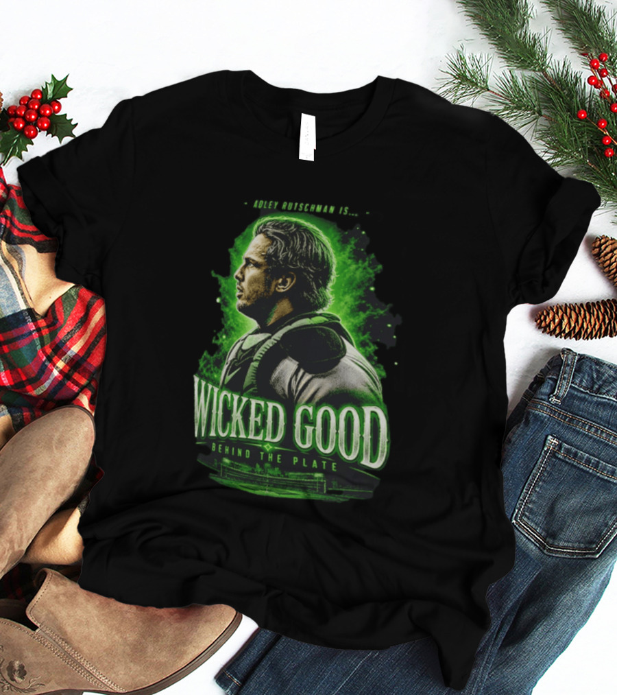 Adley Rutschman Wicked Good Behind The Plate Boston Red Sox Catcher T-Shirt