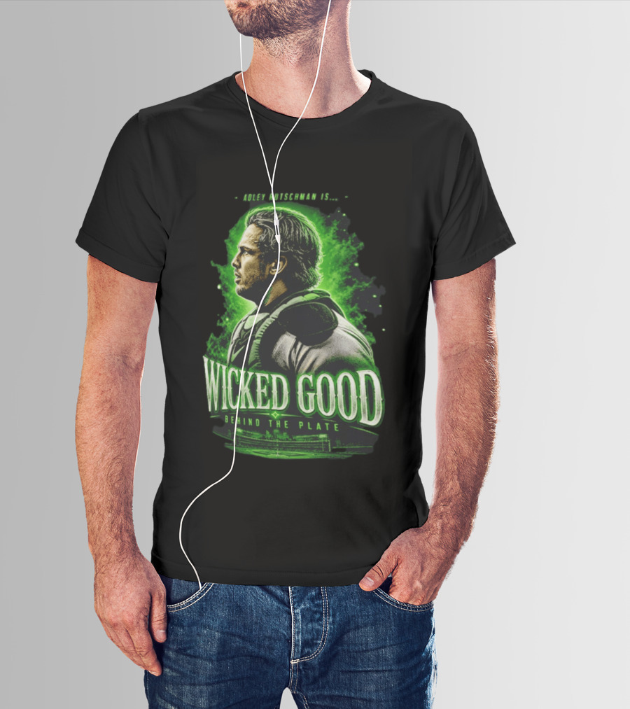 Adley Rutschman Wicked Good Behind The Plate Boston Red Sox Catcher T-Shirt