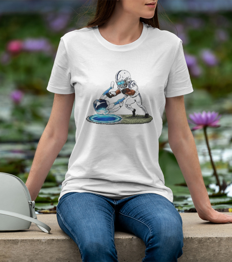Jonathan Taylor Indianapolis Colts 28 Football Caricature T-Shirt