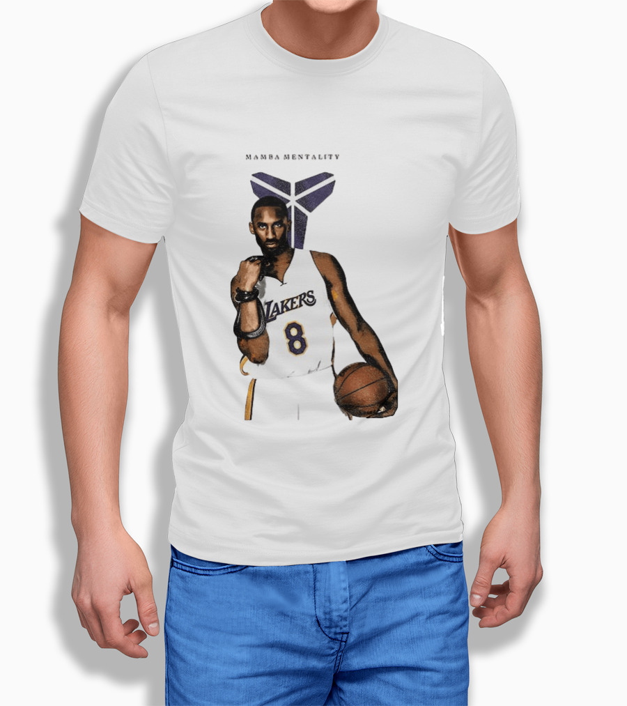 Kobe Bryant Mamba Mentality Los Angeles Lakers 8 Basketball Player T-Shirt