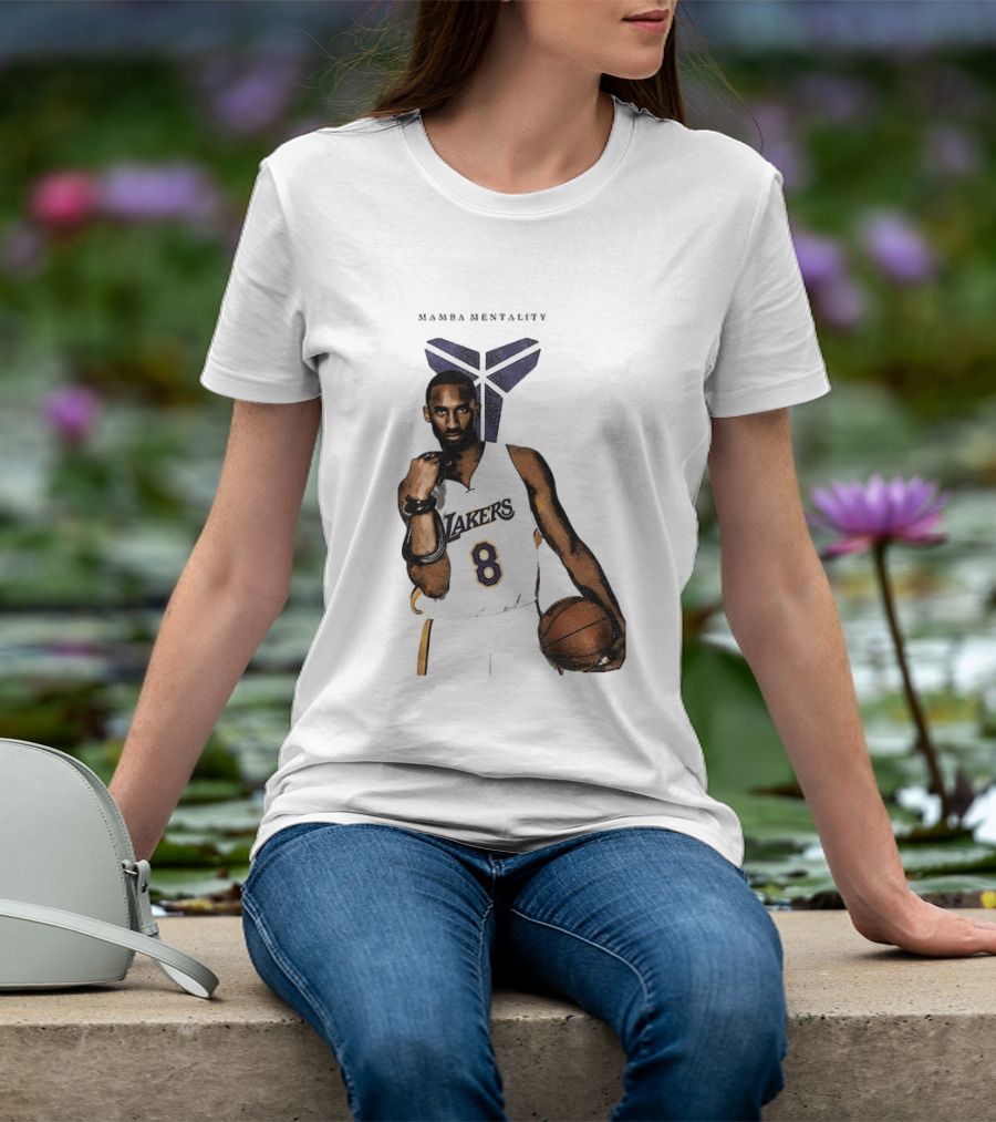 Kobe Bryant Mamba Mentality Los Angeles Lakers 8 Basketball Player T-Shirt