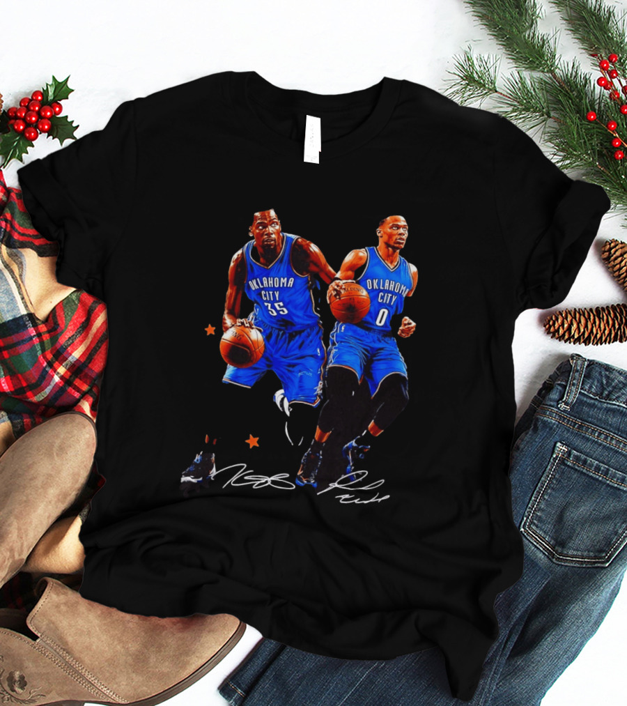 Russell Westbrook Kevin Durant Oklahoma City Thunder NBA 35 0 T-Shirt