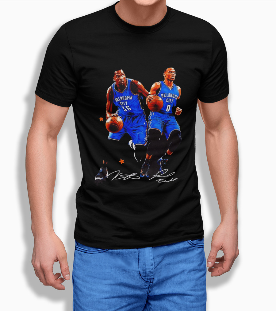 Russell Westbrook Kevin Durant Oklahoma City Thunder NBA 35 0 T-Shirt