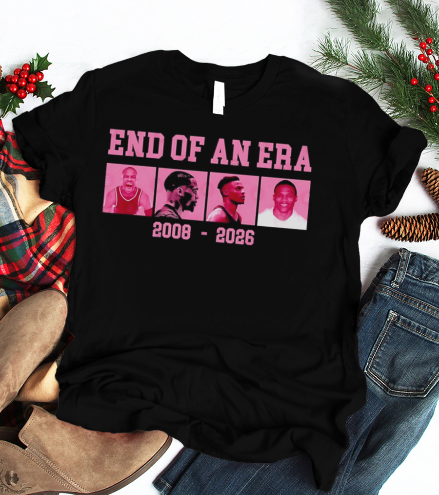 Russell Westbrook End Of An Era 2008 2026 Basketball Legends T-Shirt