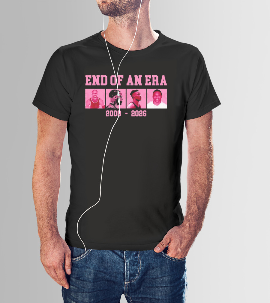 Russell Westbrook End Of An Era 2008 2026 Basketball Legends T-Shirt