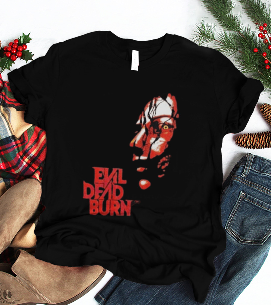 Halloween Horror Nights 2026 Evil Dead Burn Face Red T-Shirt