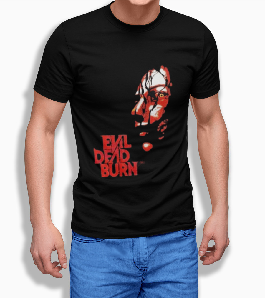 Halloween Horror Nights 2026 Evil Dead Burn Face Red T-Shirt