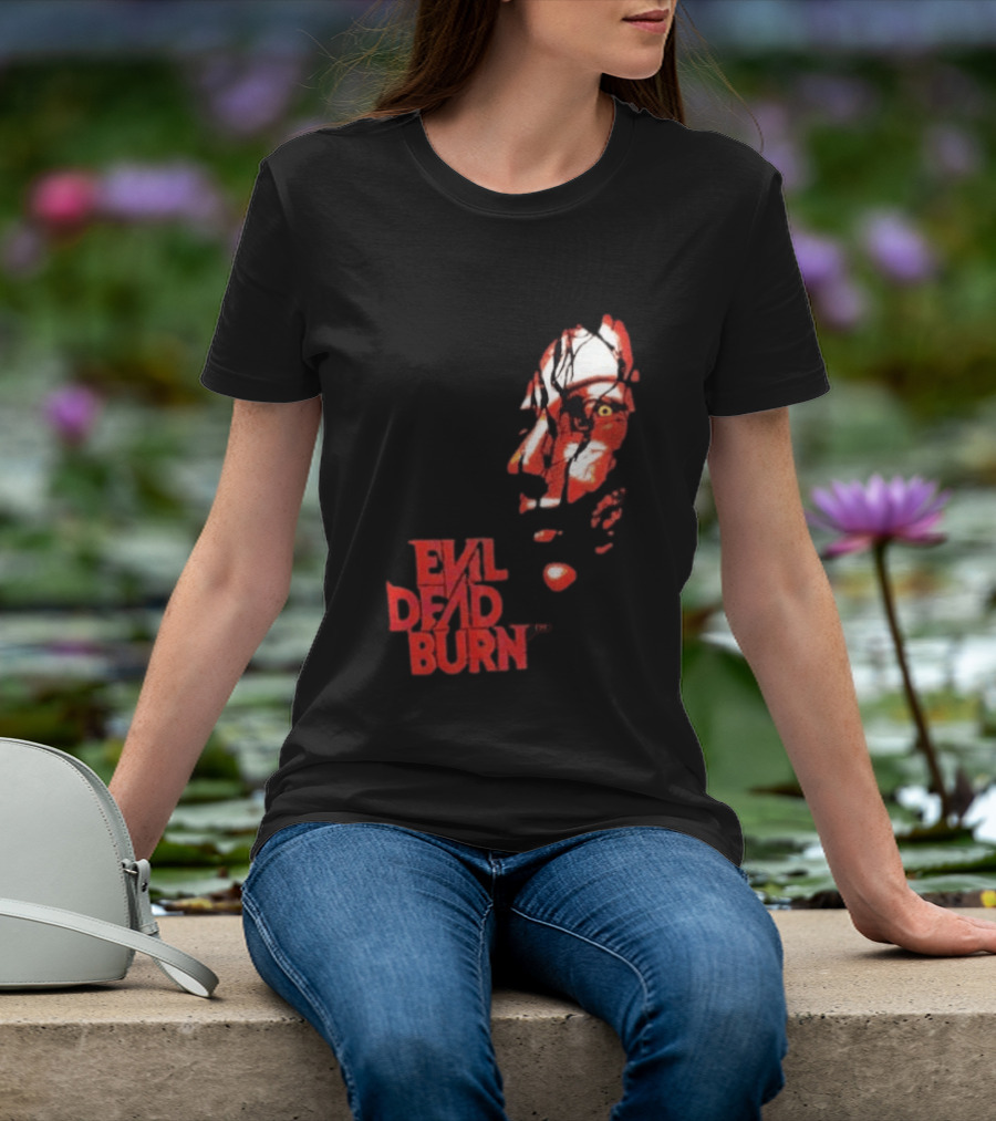 Halloween Horror Nights 2026 Evil Dead Burn Face Red T-Shirt