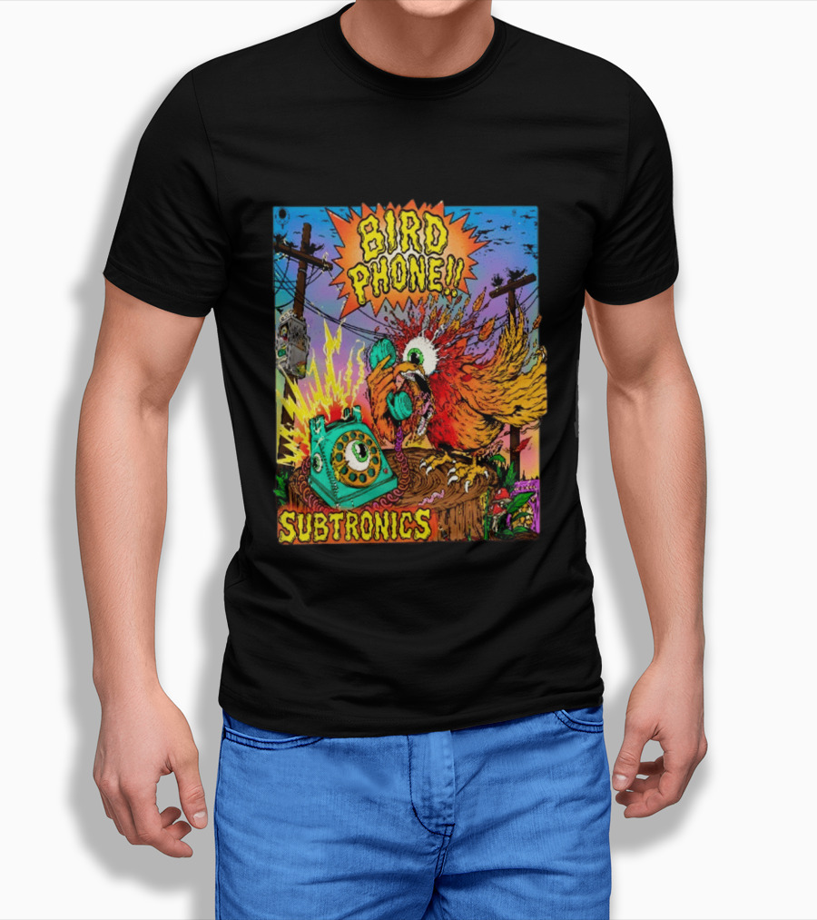 SUBTRONICS Bird Phone 2026 Friday Explosion T-Shirt