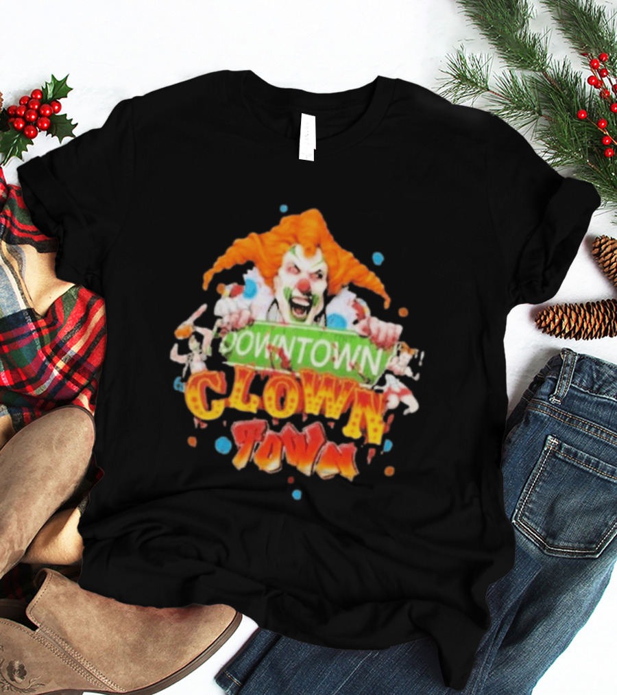 Halloween Horror Nights Downtown Clown Town Creepy Carnival Clown T-Shirt