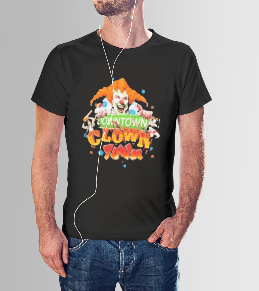 Halloween Horror Nights Downtown Clown Town Creepy Carnival Clown T-Shirt
