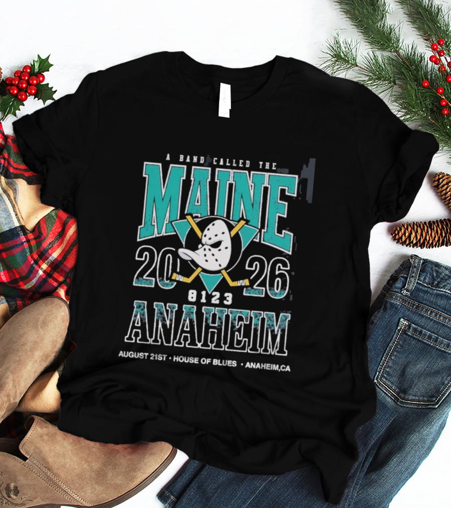 A Band Called The Maine 2026 Anaheim House Of Blues August 21 Event T-Shirt