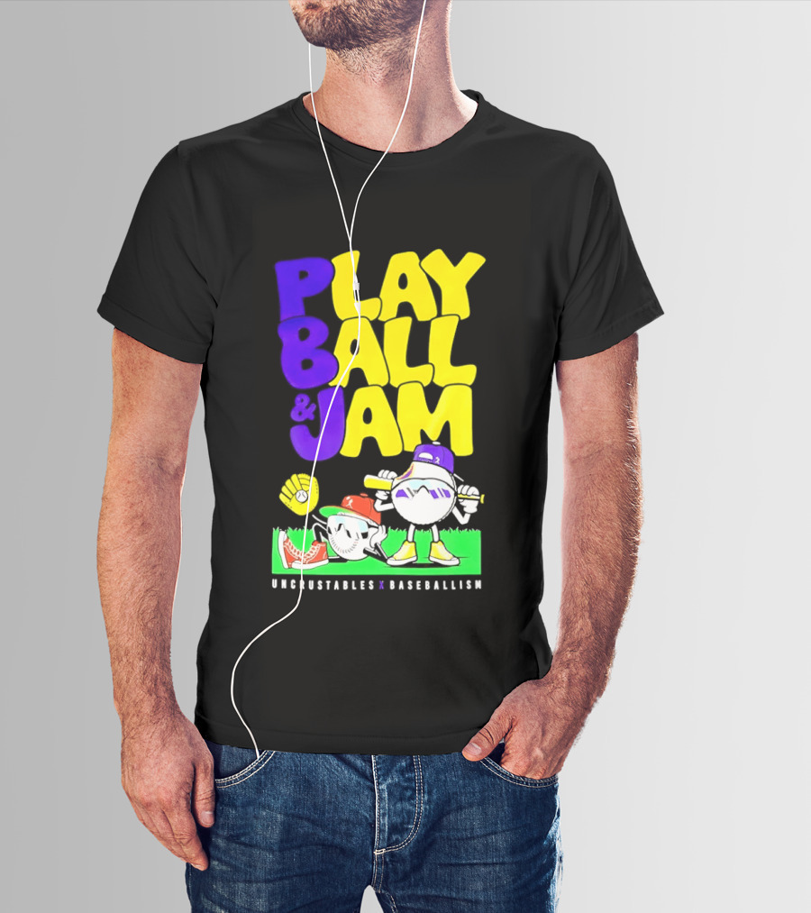 Play Ball Jam Uncrustables Baseball Fun T-Shirt