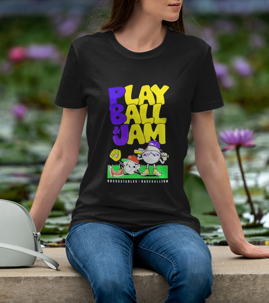 Play Ball Jam Uncrustables Baseball Fun T-Shirt