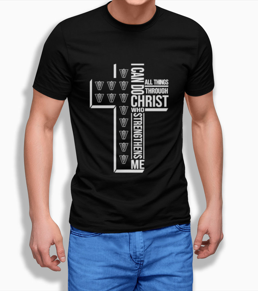 Vandegrift Crown Trio I Can Do All Things Through Christ Who Strengthens Me T-Shirt