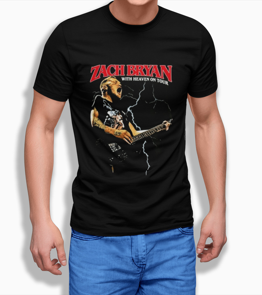 Zach Bryan With Heaven On Tour Live 8.13.2026 Empower Field Mile High Denver Co T-Shirt