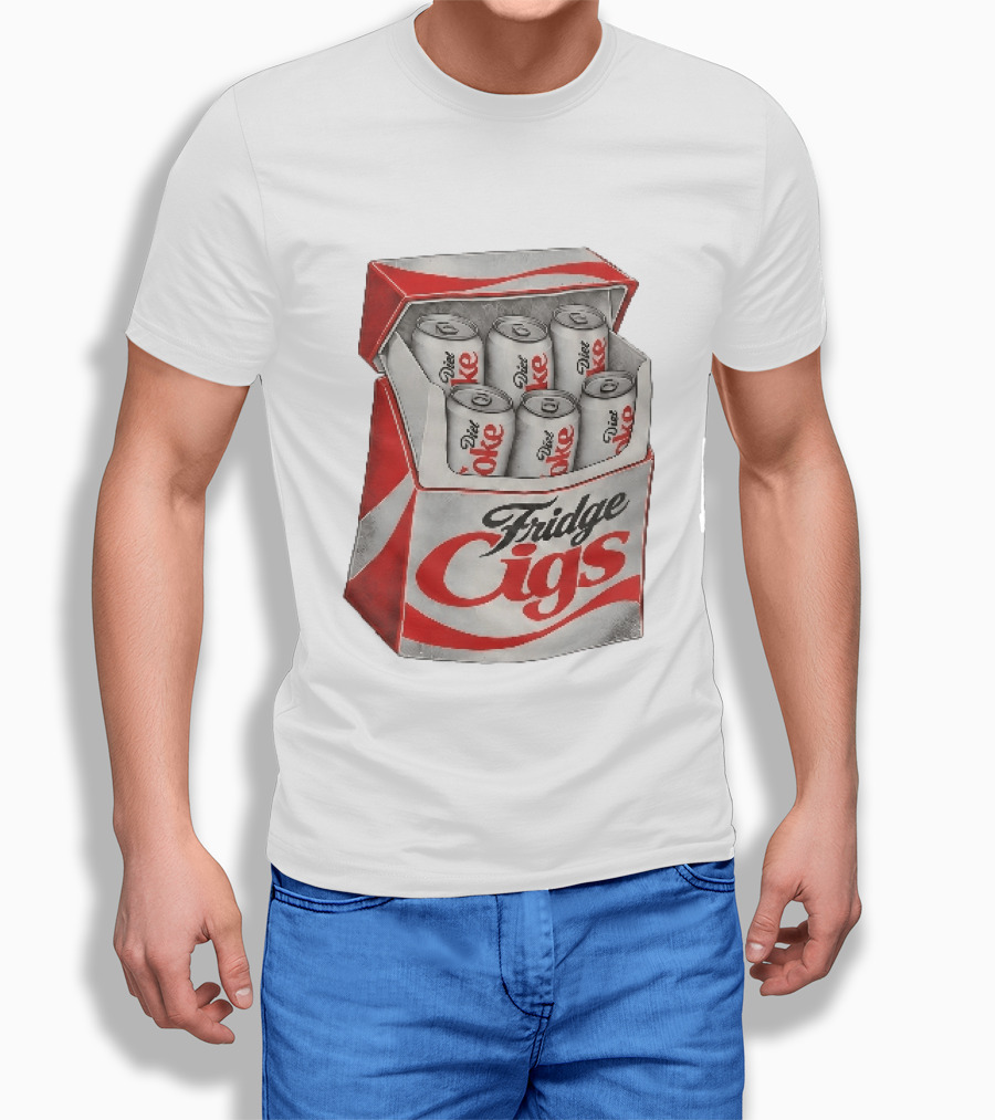 Fridge Cigs Box With Diet Coke Cans T-Shirt
