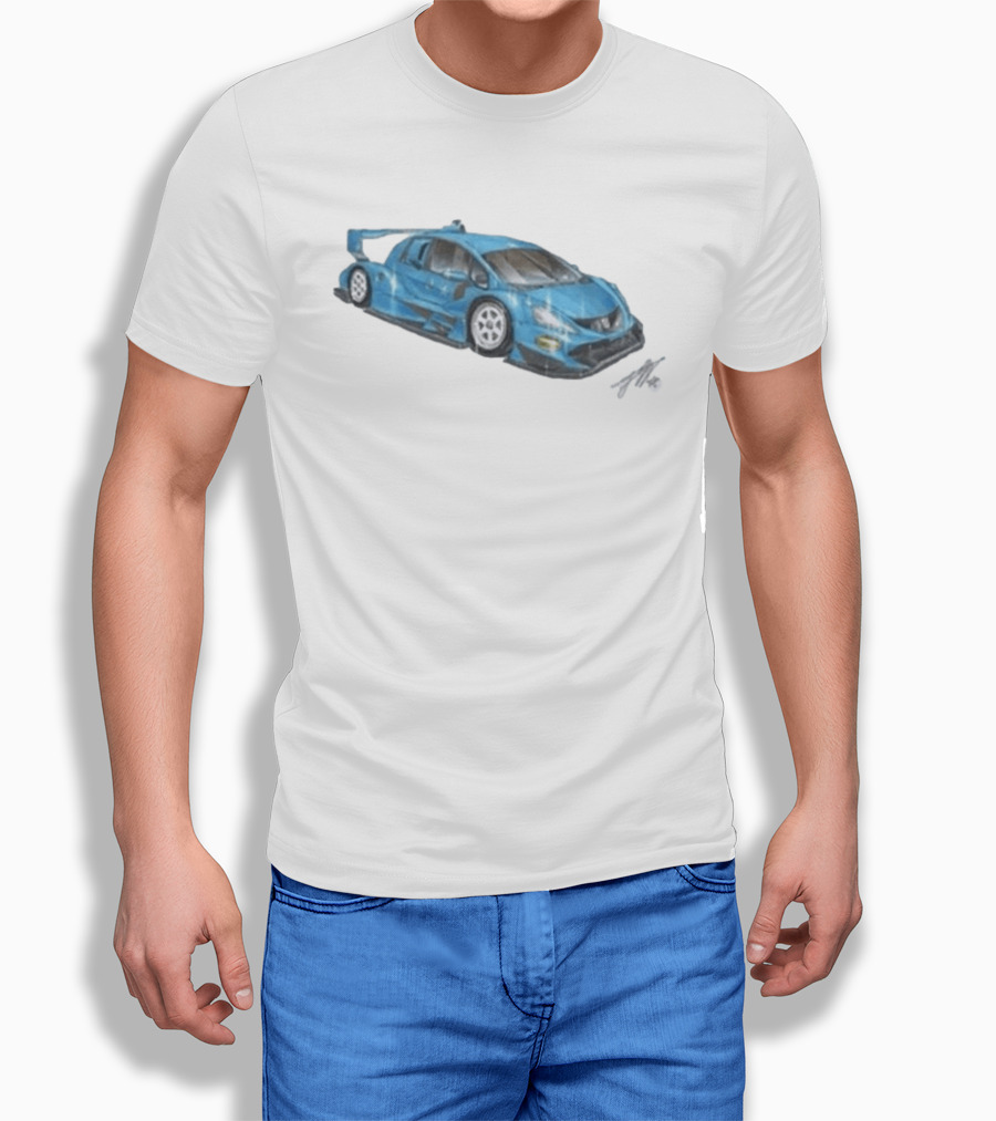 Grentperez Fig Blue Race Car T-Shirt