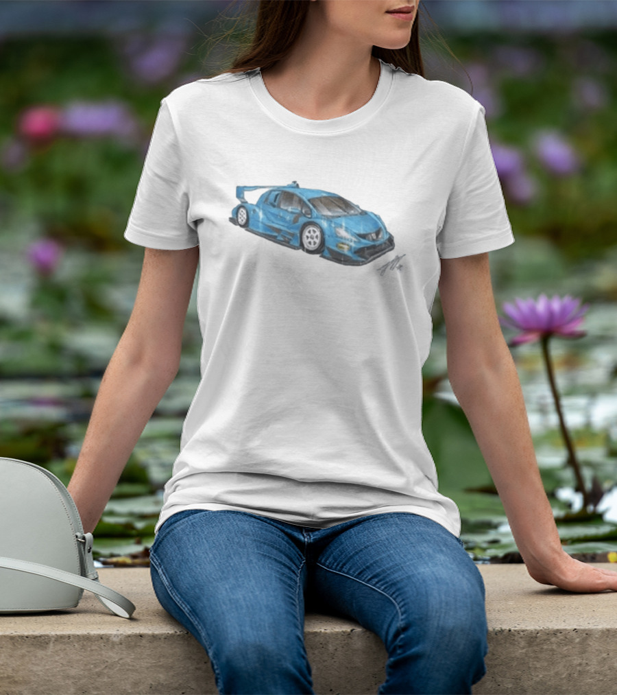 Grentperez Fig Blue Race Car T-Shirt