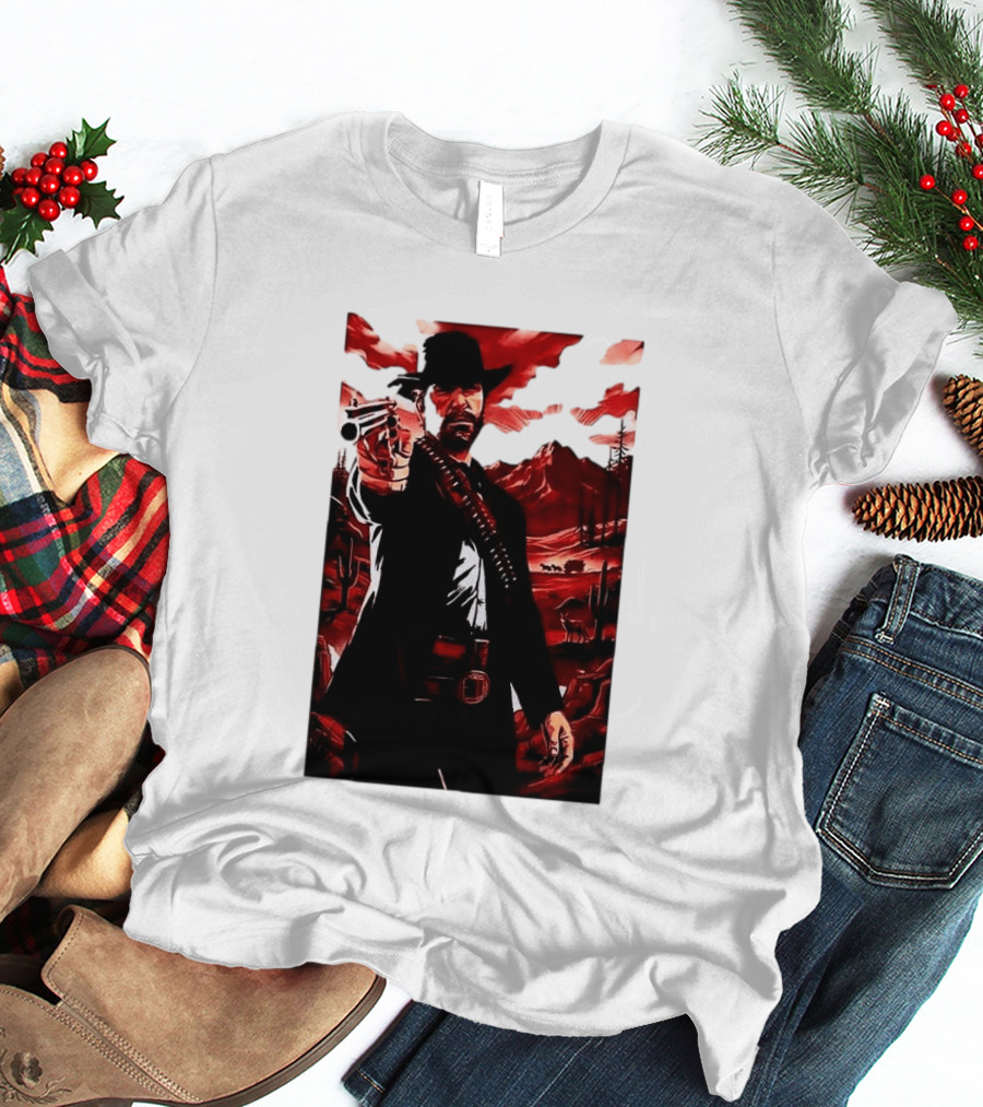 Red Dead Redemption 2 Cowboy Illustration Best Game Ever Made T-Shirt