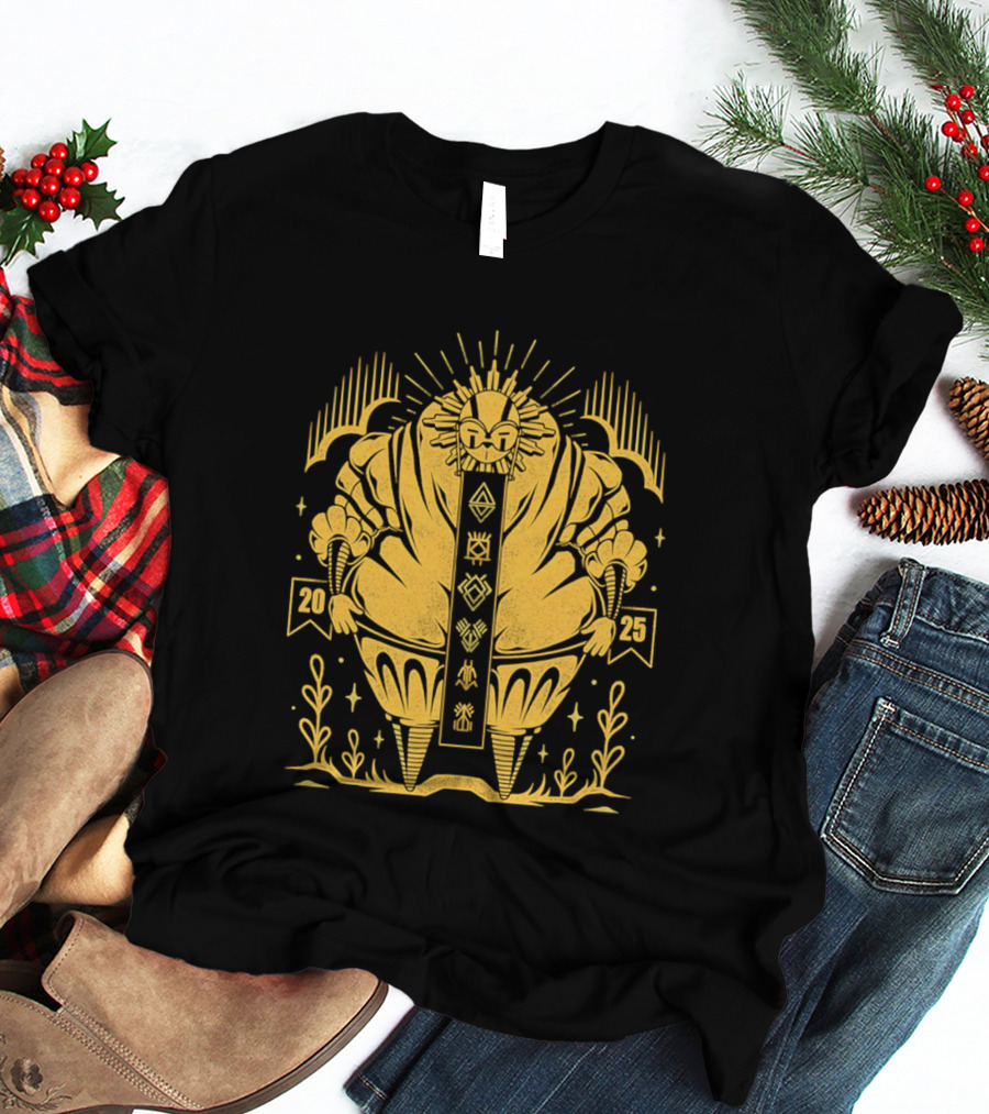 2025 Sun God Symbols Ornate Geometric Motif T-Shirt