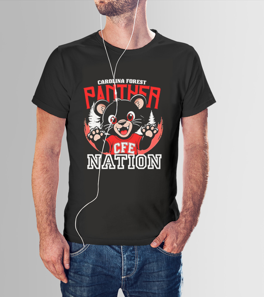 Carolina Forest Panther CFE Nation Cute T-Shirt