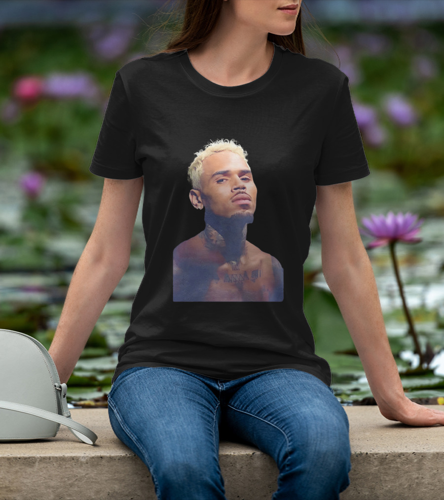 Chris Brown Blond Hair Tattoo T-Shirt