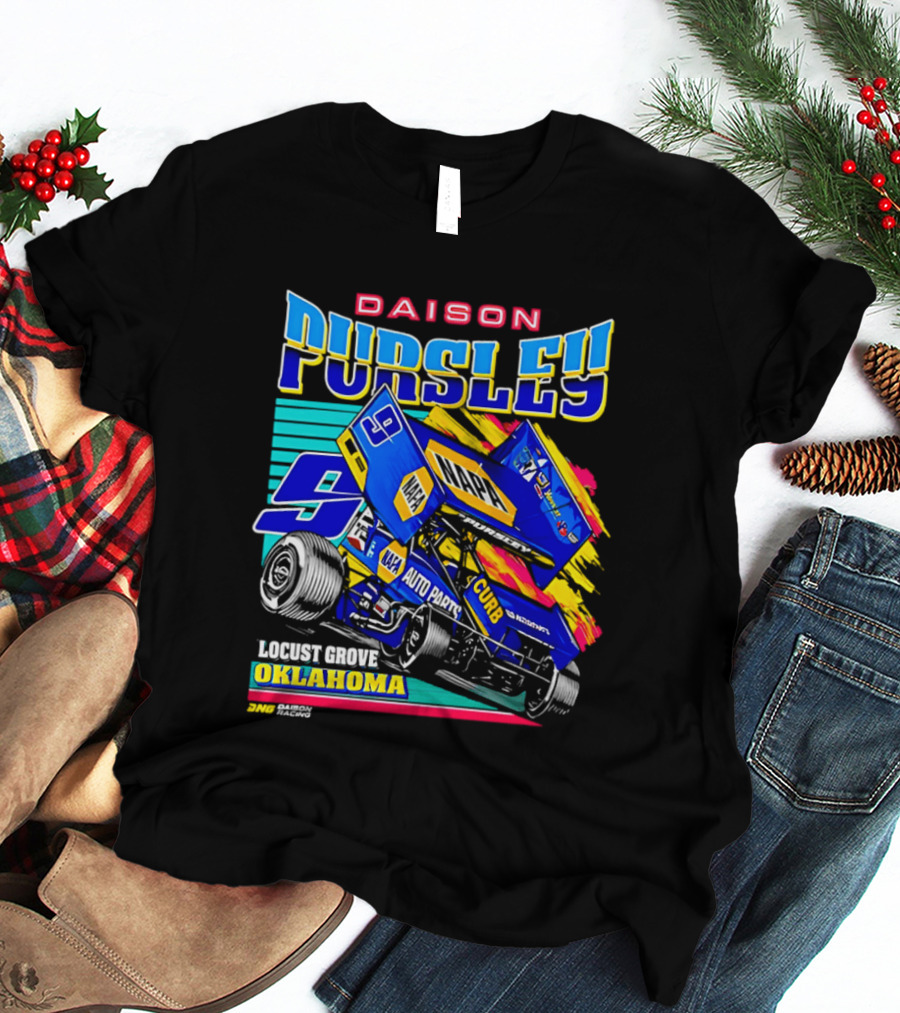 Daison Pursley Locust Grove Oklahoma Sprint Car Racing 9 Team T-Shirt