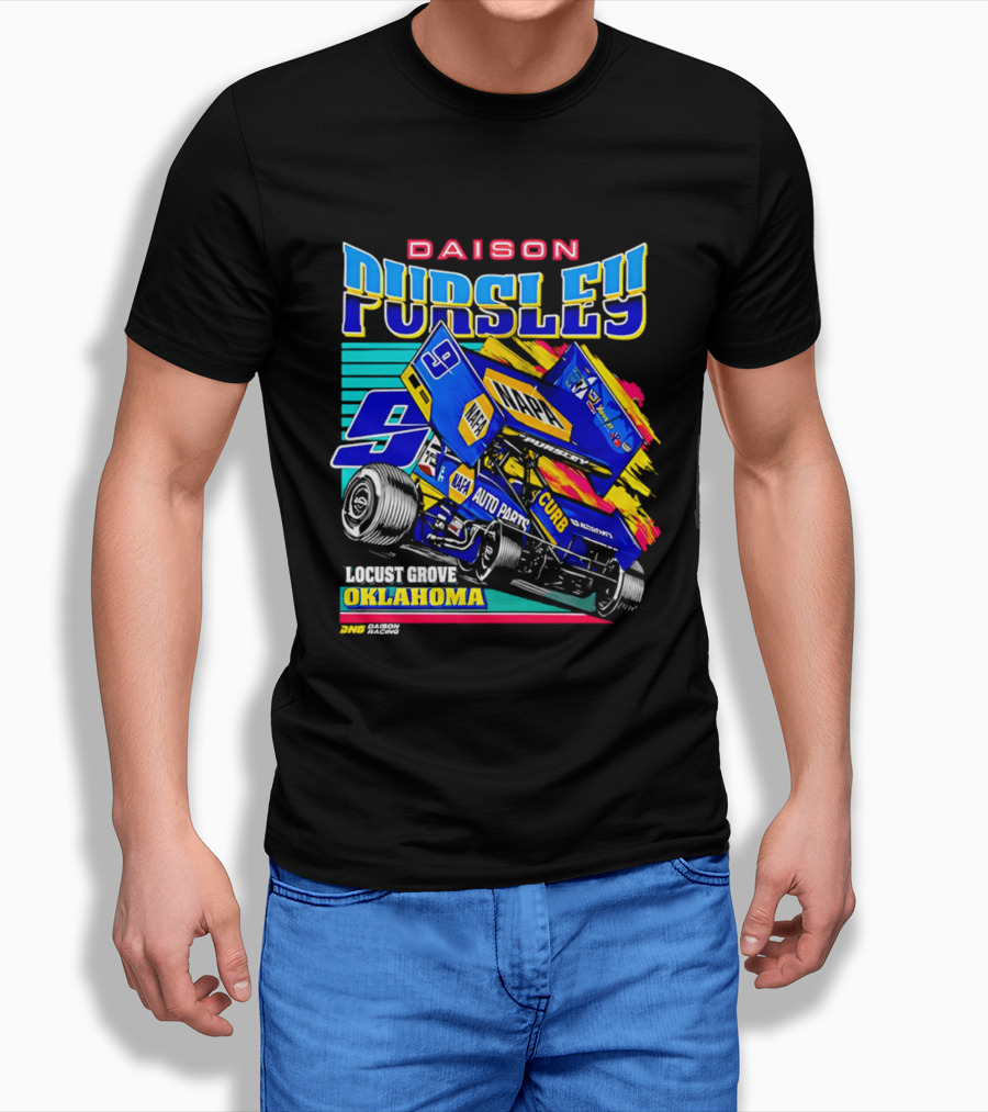 Daison Pursley Locust Grove Oklahoma Sprint Car Racing 9 Team T-Shirt